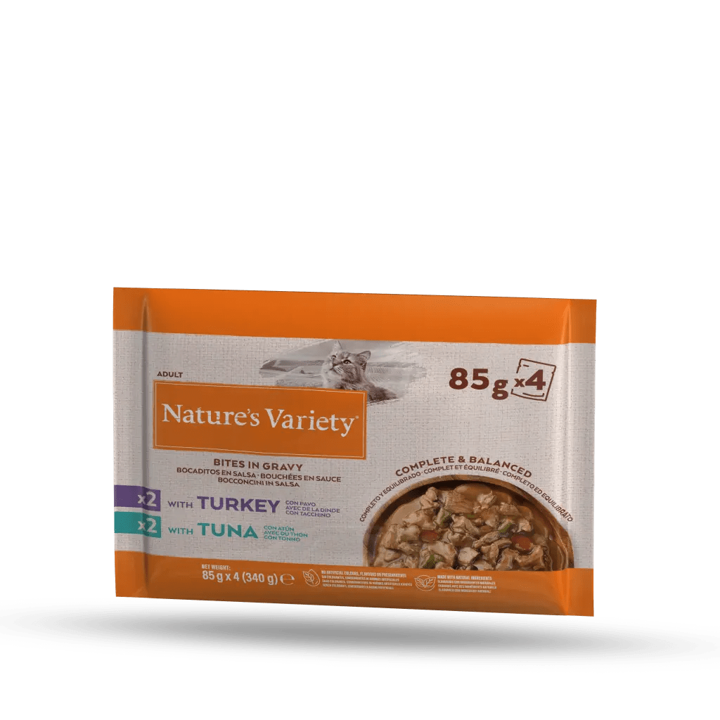 Nature's Variety Pochon 4*85g Dinde / Thon