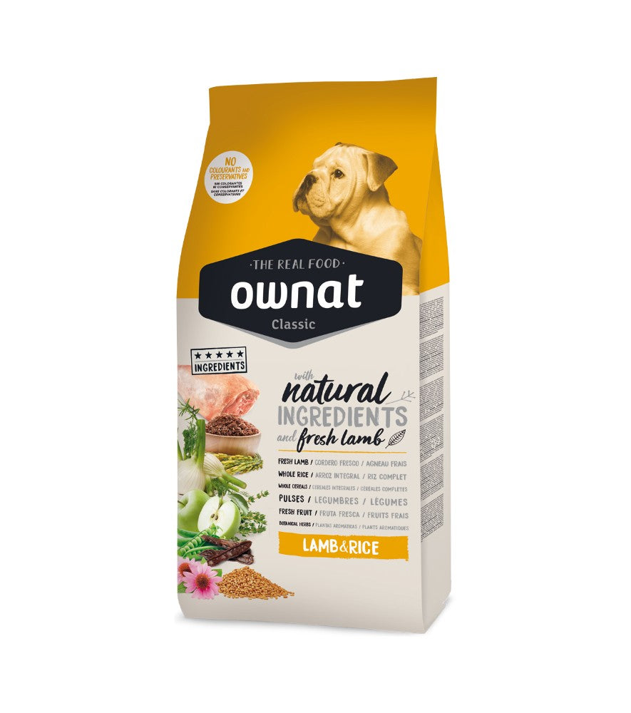 OWNAT Classic Lamb & Rice pour chien adulte à l'agneau et au riz Tout Pour Eux