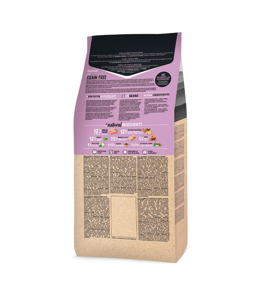 OWNAT Just Grain Free sans céréales au Poulet pour chat stérilisé Tout Pour Eux