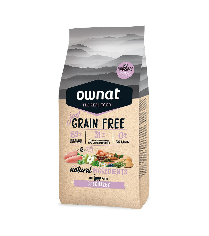 OWNAT Just Grain Free sans céréales au Poulet pour chat stérilisé Tout Pour Eux