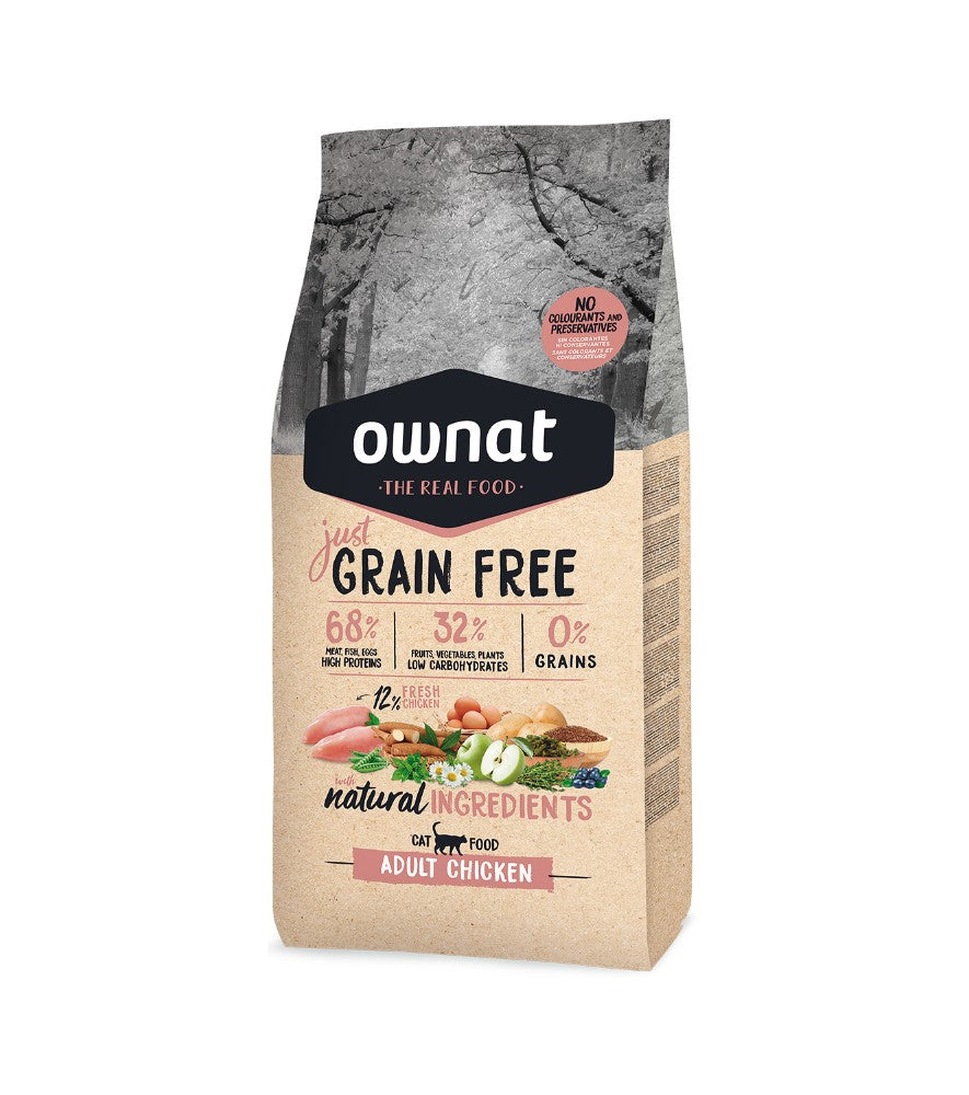 OWNAT Just Grain Free sans céréales au poulet pour chat adulte Tout Pour Eux