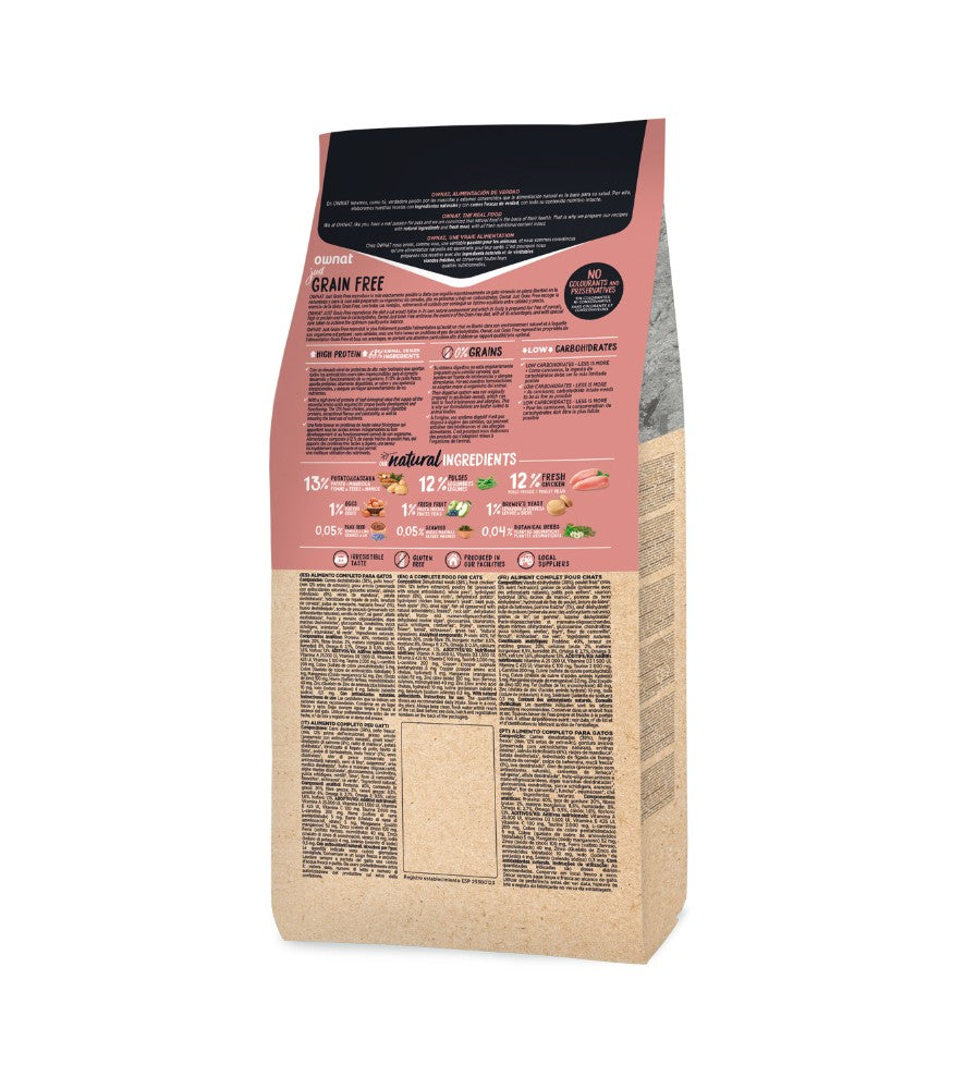 OWNAT Just Grain Free sans céréales au poulet pour chat adulte Tout Pour Eux