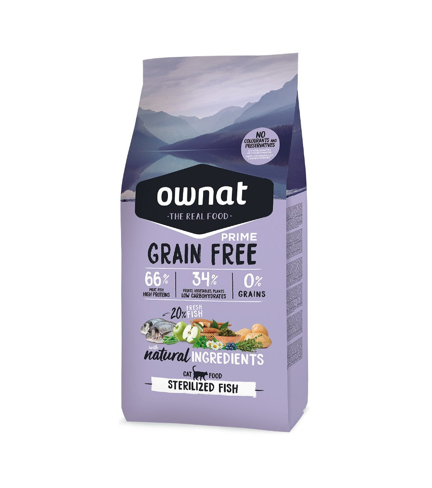 OWNAT PRIME Grain Free Chat stérilisé sans céréales au poisson Tout Pour Eux