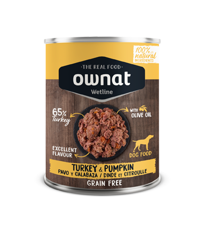 OWNAT Wetline Dinde et Citrouille pour chien ( Lot de 6 ) Tout Pour Eux