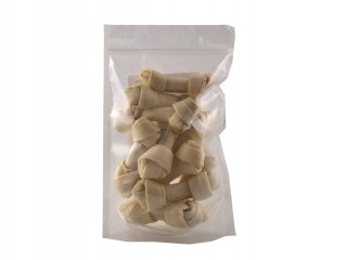 Os noué à mâcher blanc 11cm/300g (lot de 10) Tout Pour Eux