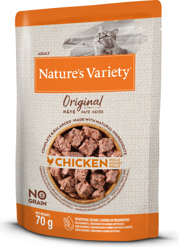 Nature's Variety chat Pochon chat original Poulet 70g Tout Pour Eux