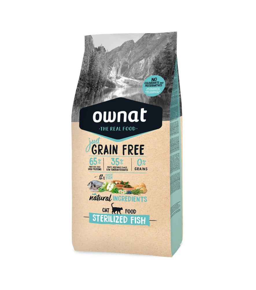 OWNAT Just Grain Free pour chat stérilisé au poisson Tout Pour Eux